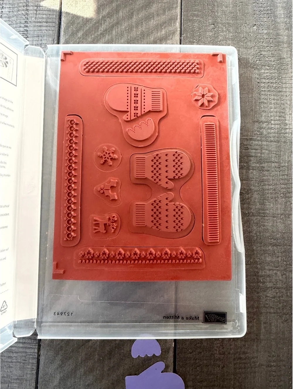 Stampin’ Up Make a Mitten stamp set with matching shape punch